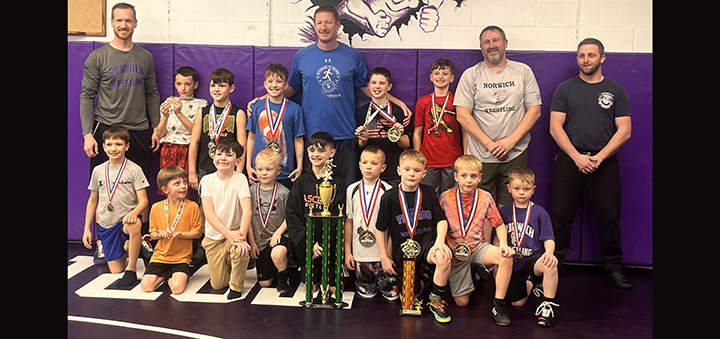 Norwich Pee Wee Wrestlers compete in various tournaments, earn third place in Greene